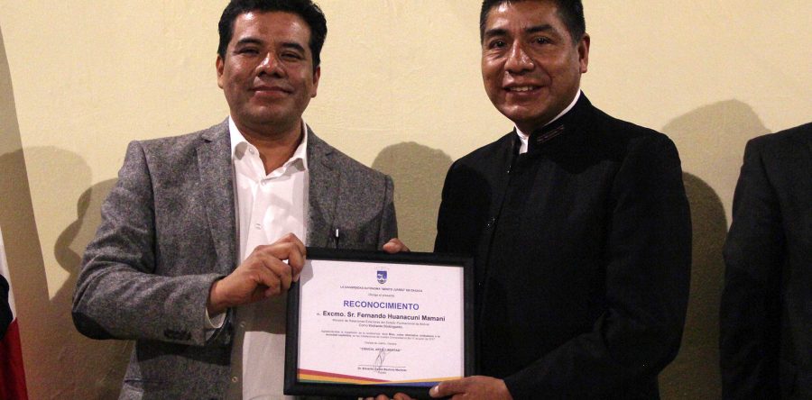 Reciben al Canciller de Bolivia como Visitante Distinguido de la UABJO