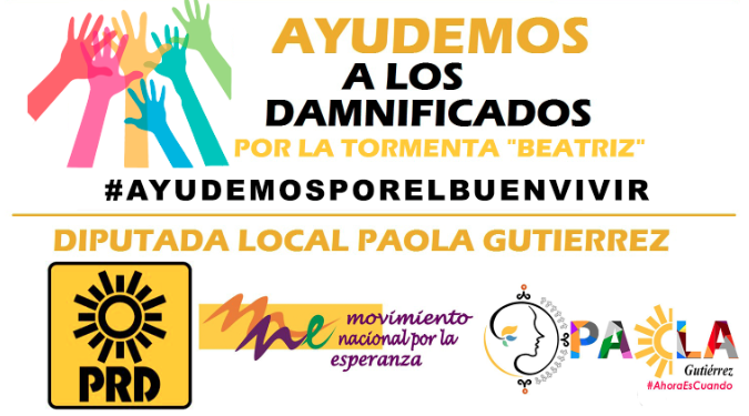 Inicia MNE campaña de ayuda a damnificados, informa Paola Gutiérrez