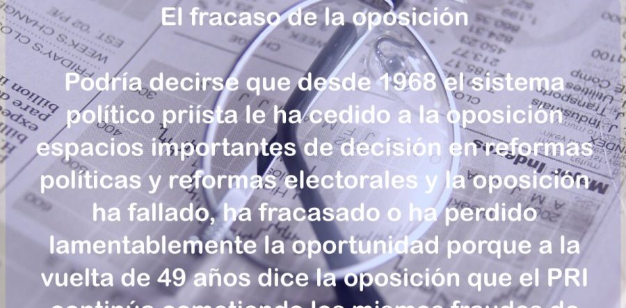 El fracaso de la oposición: Carlos Ramírez