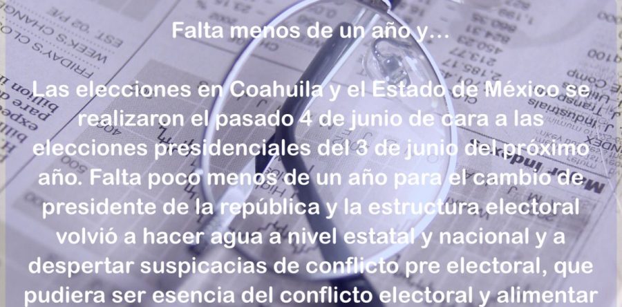 Falta menos de un año y…: Carlos Ramírez