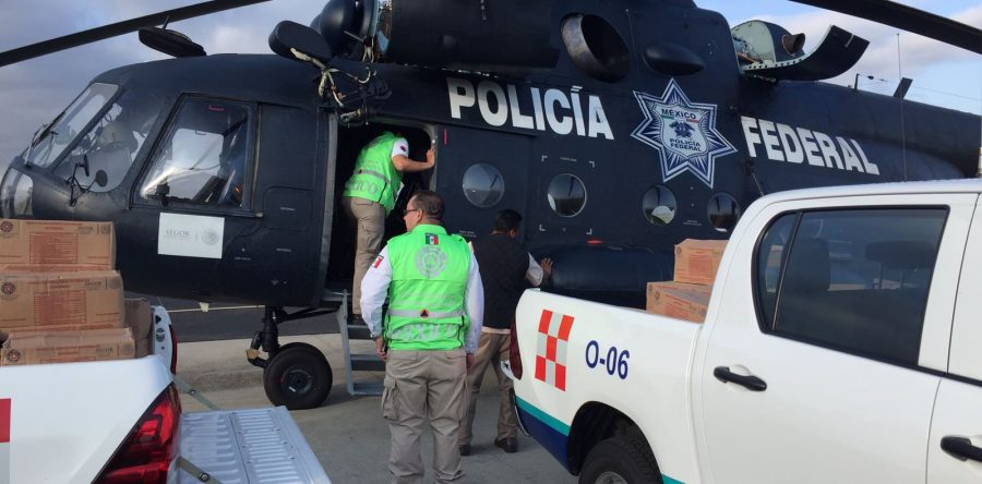 Inicia acciones el puente aéreo en Oaxaca