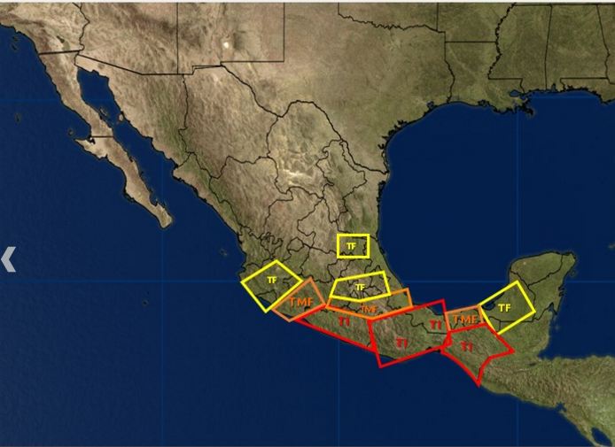 Este jueves se prevé clima caluroso y nublados en gran parte del territorio oaxaqueño