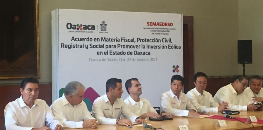 Gobierno del Estado asegura la inversión de empresas en materia eólica