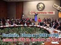 Coahuila, Edomex y 2018: el INE como la CFE de Bartlett en 1988: Carlos Ramírez