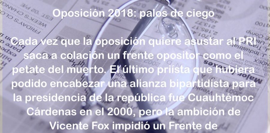 Oposición 2018: palos de ciego: Carlos Ramírez