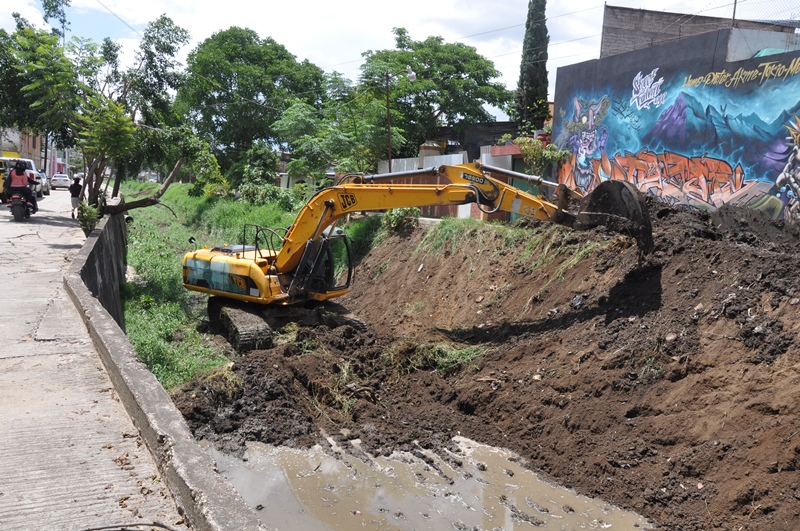 Realiza Gobierno Municipal de Santa Lucía del Camino desazolve y limpieza en Río San Luis