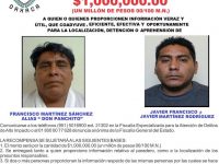 Ofrecen un millón de pesos por “Don Panchito”