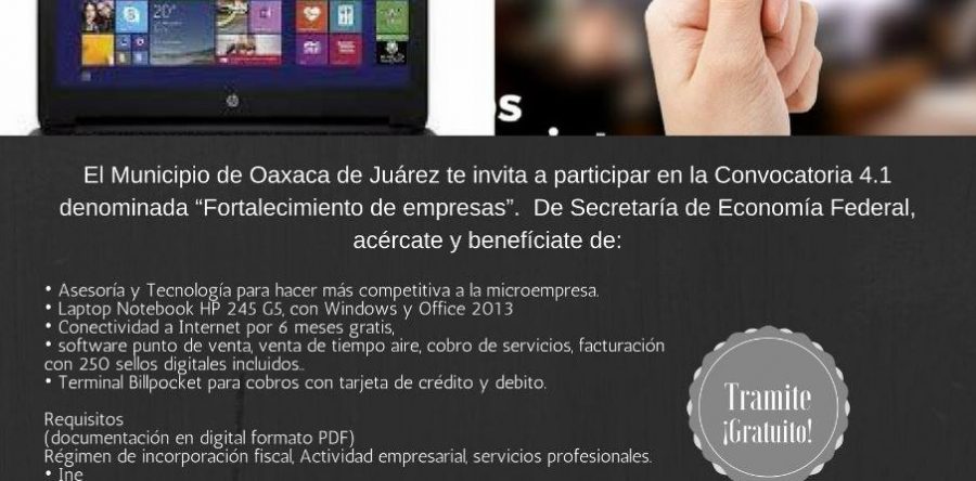 Invitan a microempresarios inscribirse al programa “Fortalecimiento de empresas”