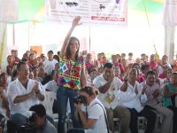 Acompaña Yarith Tannos a titular de Sedesol y a AMH en gira por Tuxtepec