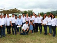 Ivette Morán coloca primera piedra para la construcción del CAM en Ejutla de Crespo
