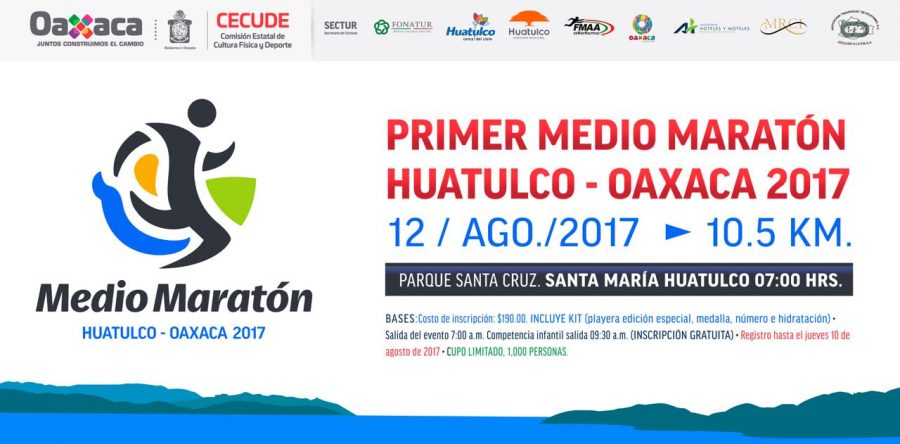 Anuncia Cecude Primer Medio Maratón Huatulco-0axaca 2017