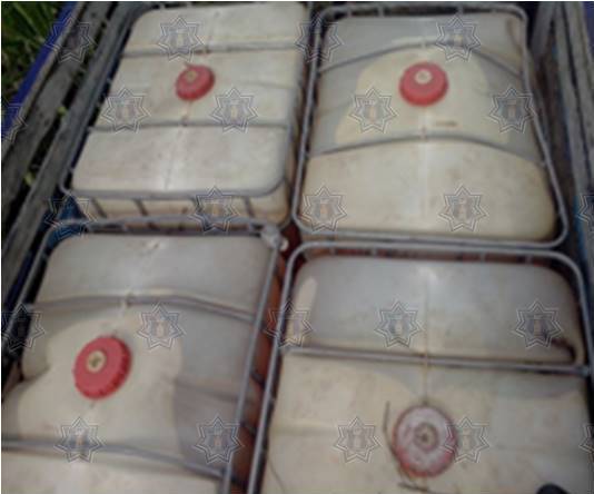 SSPO asegura más de 6 mil litros de hidrocarburo