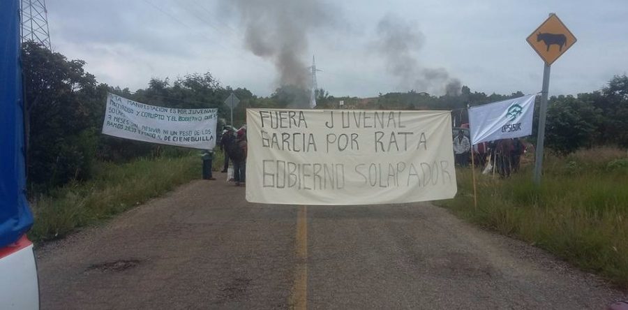 UPSISUR bloquea en apoyo a los habitantes de la Cieneguilla.