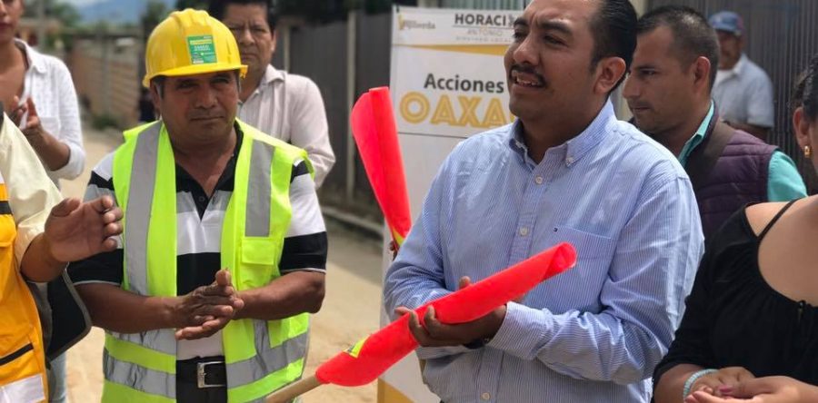 Inicia diputado Horacio Antonio Mendoza obras por más de 11 MDP en Valles Centrales.