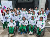 Abanderan AMH e Ivette Morán a deportistas que asistirán a la Paralimpiada 2017