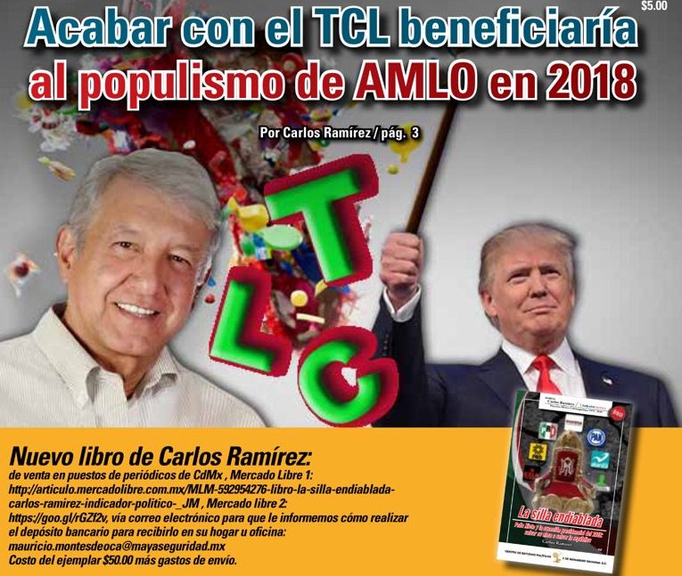 Acabar con el TCL beneficiaría al populismo de AMLO en 2018: Carlos Ramírez
