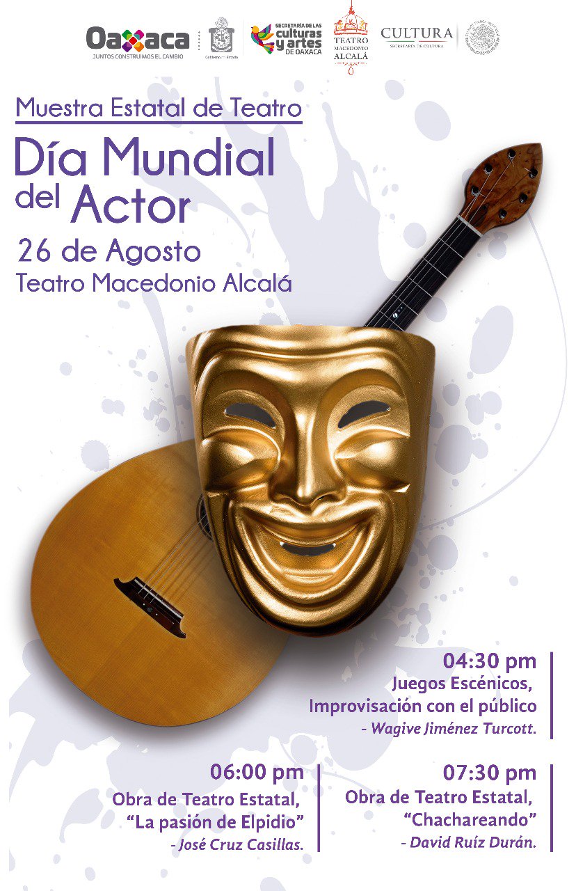 Con dos Obras de Teatro, Seculta celebrará el Día Internacional del Actor