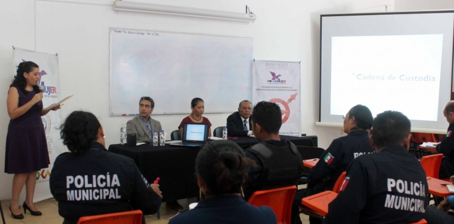 Capacitan a Policía Municipal en equidad e igualdad de género
