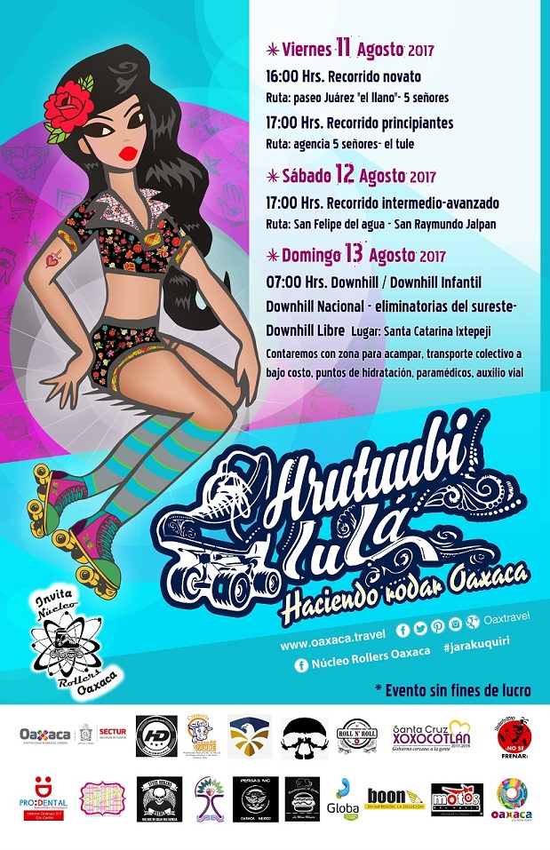 Participarán patinadores nacionales en Segunda Rolleada Oaxaqueña