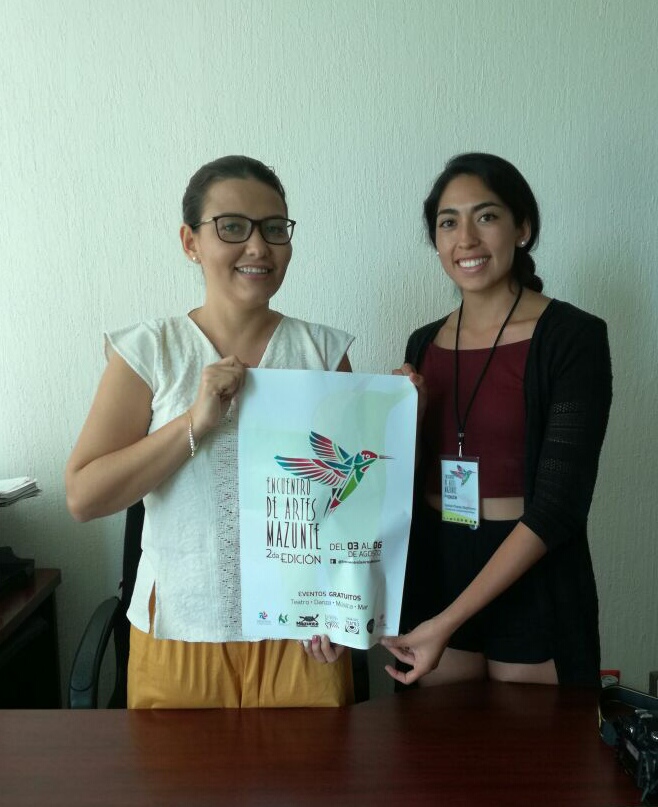 Apoya Leslie Zavaleta el Encuentro de Artes Mazunte 2017.
