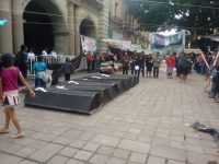 Nopalera y Mitlatongo piden con protesta justicia.