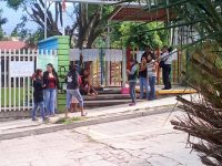 S-22 protesta en Jardín de Niños de Santa Lucía.