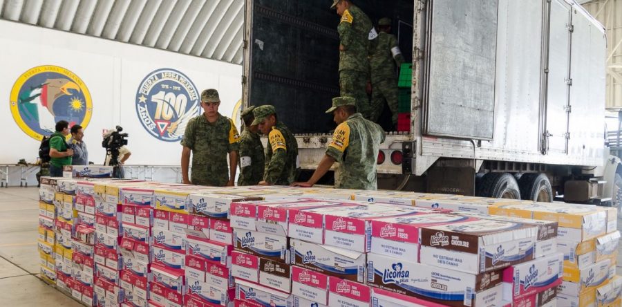 Gobierno Estatal y Federal llevan víveres y ayuda humanitaria  a damnificados
