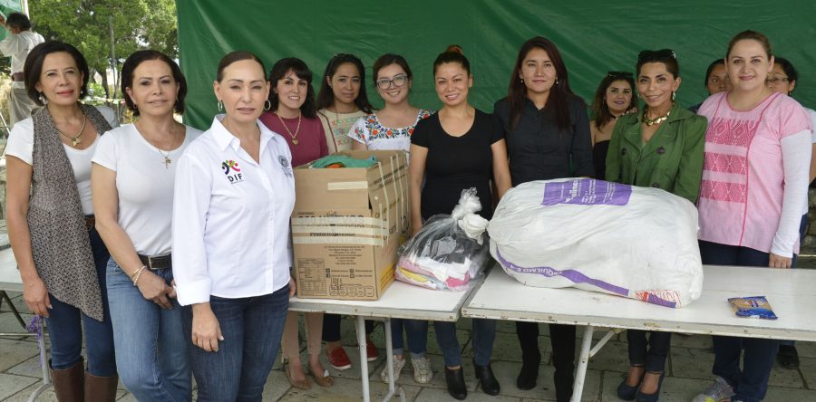 Instalan centros de acopio para oaxaqueños damnificados por fenómenos naturales