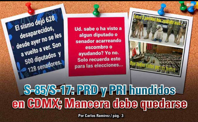 S-85/S-17: PRD y PRI hundidos en CdMx; Mancera debe quedarse: Carlos Ramírez