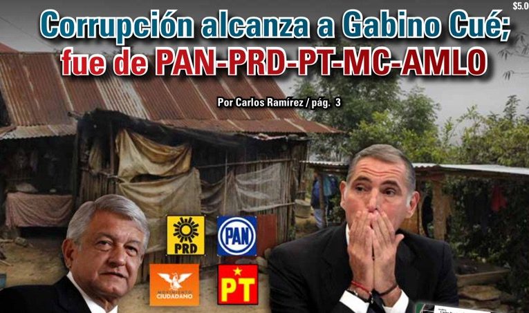 Corrupción alcanza a Gabino Cué; fue de PAN-PRD-PT-MC-AMLO: Carlos Ramírez