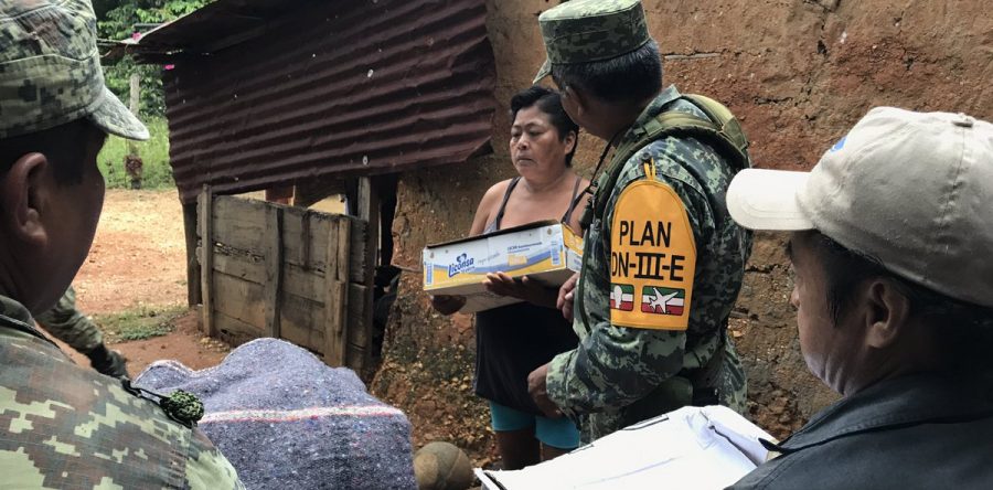 Personal de Liconsa apoya en censo de viviendas afectadas por sismo en Oaxaca