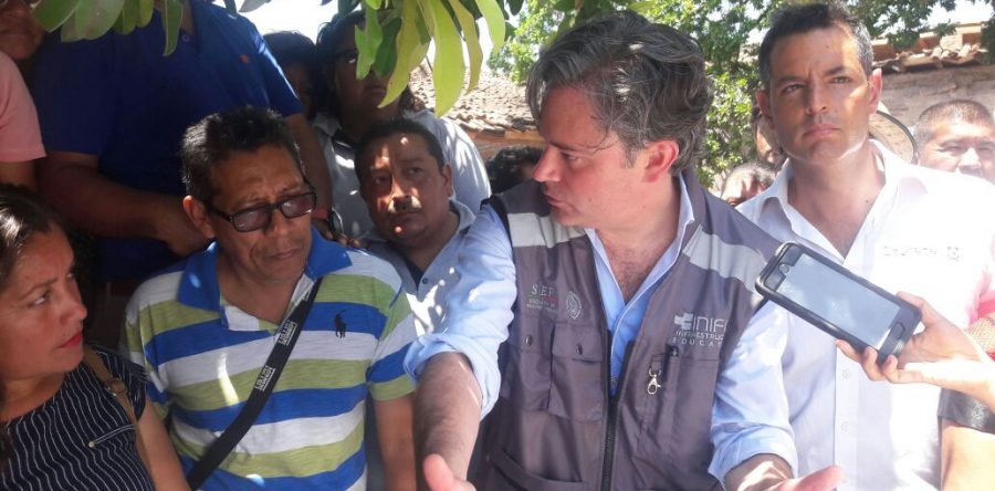 Supervisan AMH y Aurelio Nuño Mayer daños en escuelas públicas del Istmo