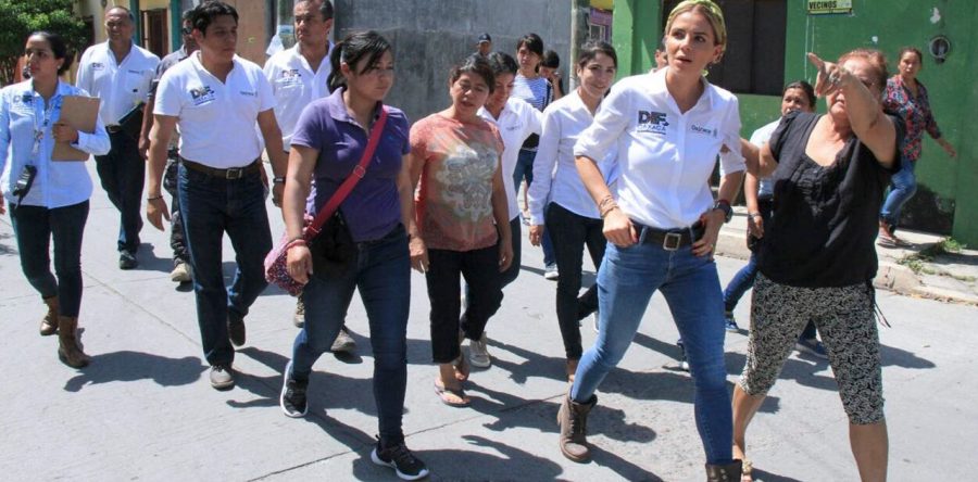 Recorre Ivette Morán zonas dañadas del Istmo de Tehuantepec