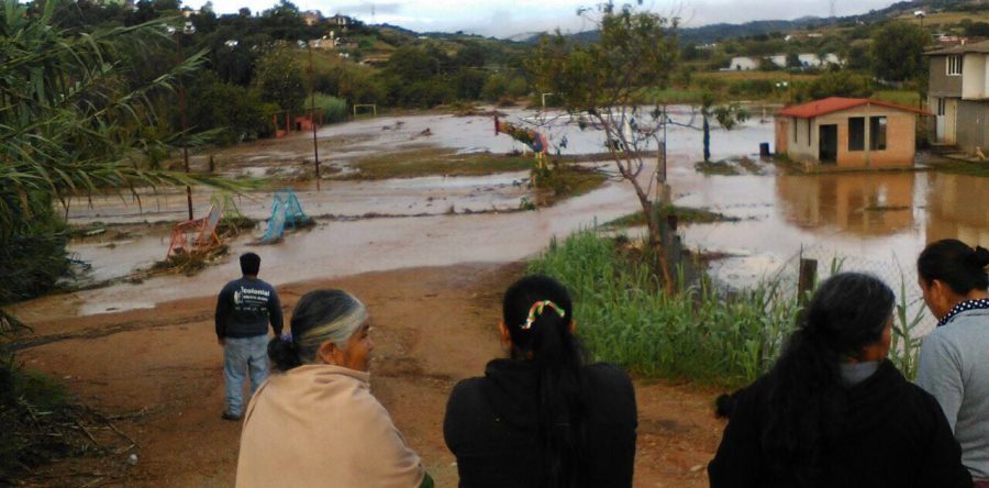 Fuerte lluvia ocasionó daños en Huitzo.
