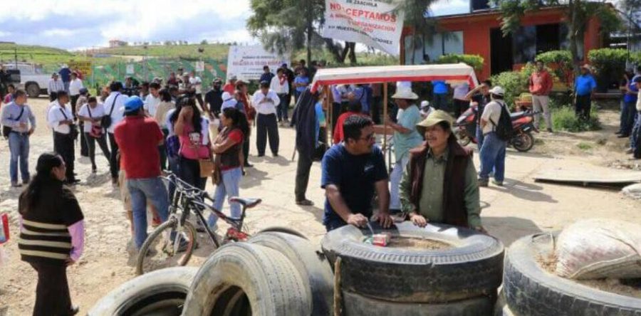 Habitantes de Zaachila cierran nuevamente el basurero