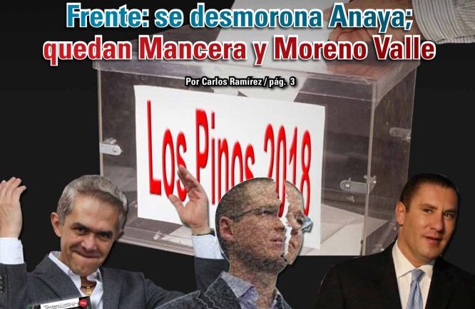 Frente: se desmorona Anaya; quedan Mancera y Moreno Valle: Carlos Ramírez