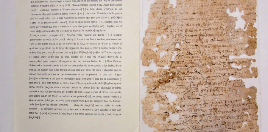Un juicio de 1574,  documento más antiguo resguardado por el AGEO