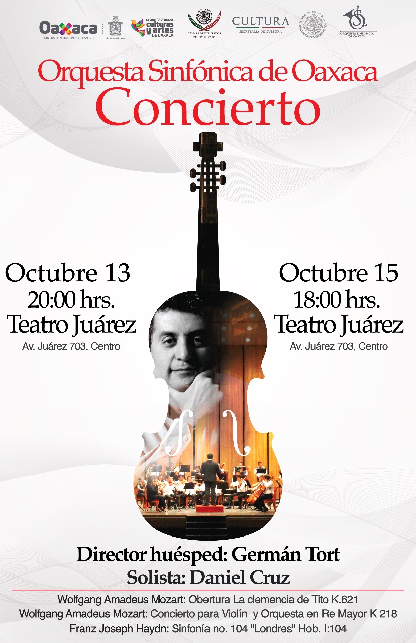 Invita Seculta a conciertos de la Orquesta Sinfónica de Oaxaca