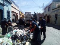 Continúan acciones de limpieza en la capital
