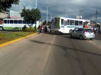 S-22 bloquea a la altura de la ENEPO en Xoxocotlán.