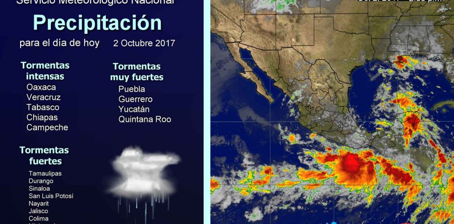 Se mantendrán lluvias en Oaxaca