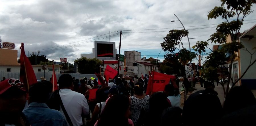 Marcha Sol Rojo hacia la DDHPO