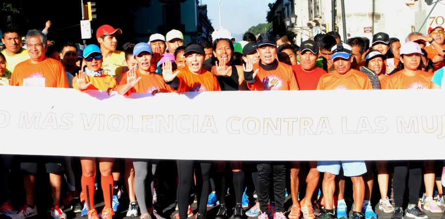 Con carrera atlética, se pronuncian por  “No más Violencia contra las Mujeres”