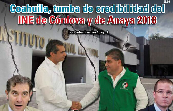Coahuila, tumba de credibilidad del INE de Córdova y de Anaya 2018:  Carlos Ramírez
