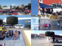 Cierran crucero de Aeropuerto y Avenida Universidad, maestros y normalistas radicalizan sus acciones