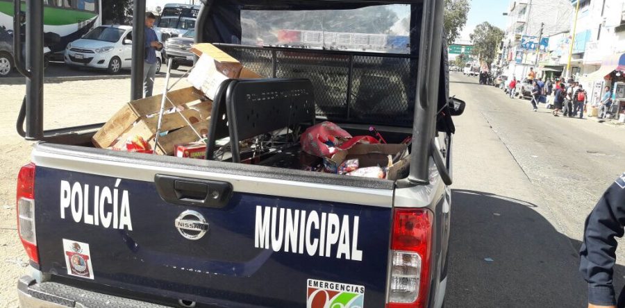 Decomisa  Comisión de Seguridad Pública y Vialidad Municipal  500 kilogramos de pirotecnia