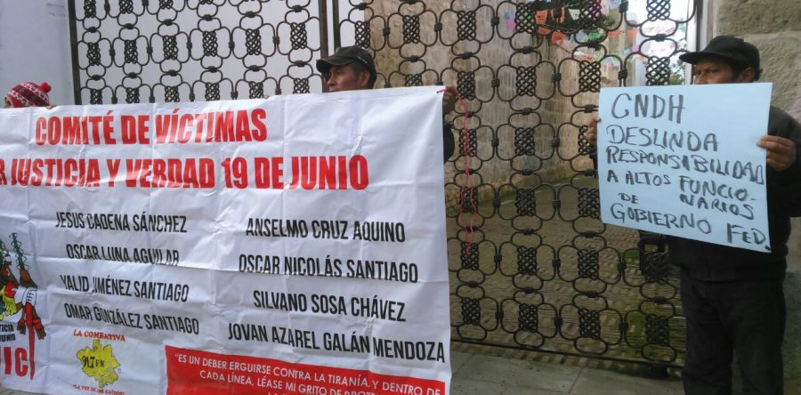 Rechaza Comité de Víctimas de Nochixtlán recomendaciones de CNDH