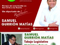 Este miércoles, presenta el Diputado Local Samuel Gurrión Matías su 1 Informe Legislativo