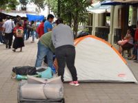 S-22 acciona en oficinas del IEEPO y continúa con su plantón