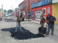 Continúa Programa de Bacheo para mejorar calles y avenidas de la capital